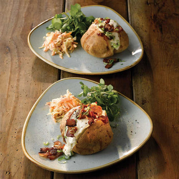 Duck Egg Triangle Plate 20.3cm